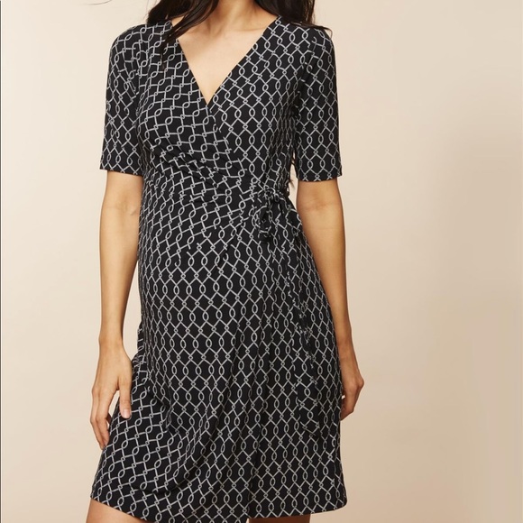 NWT! Motherhood Maternity waist tie surplice dress - Picture 2 of 5